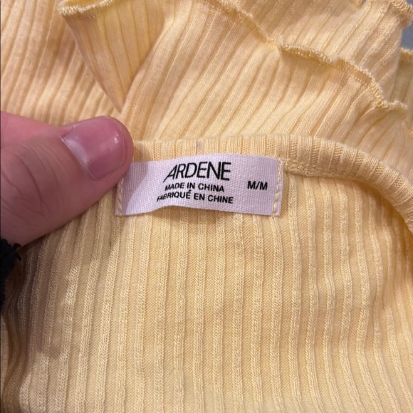 Cream Ribbed Spaghetti Strap Top - Picture 2 of 2